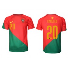 Portugal Joao Cancelo #20 Hemmatröja VM 2022 Korta ärmar